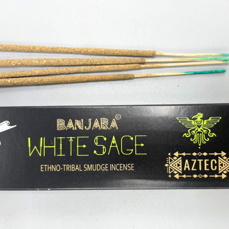 Encens de Fumigation Tribal Banjara - Sauge Blanche