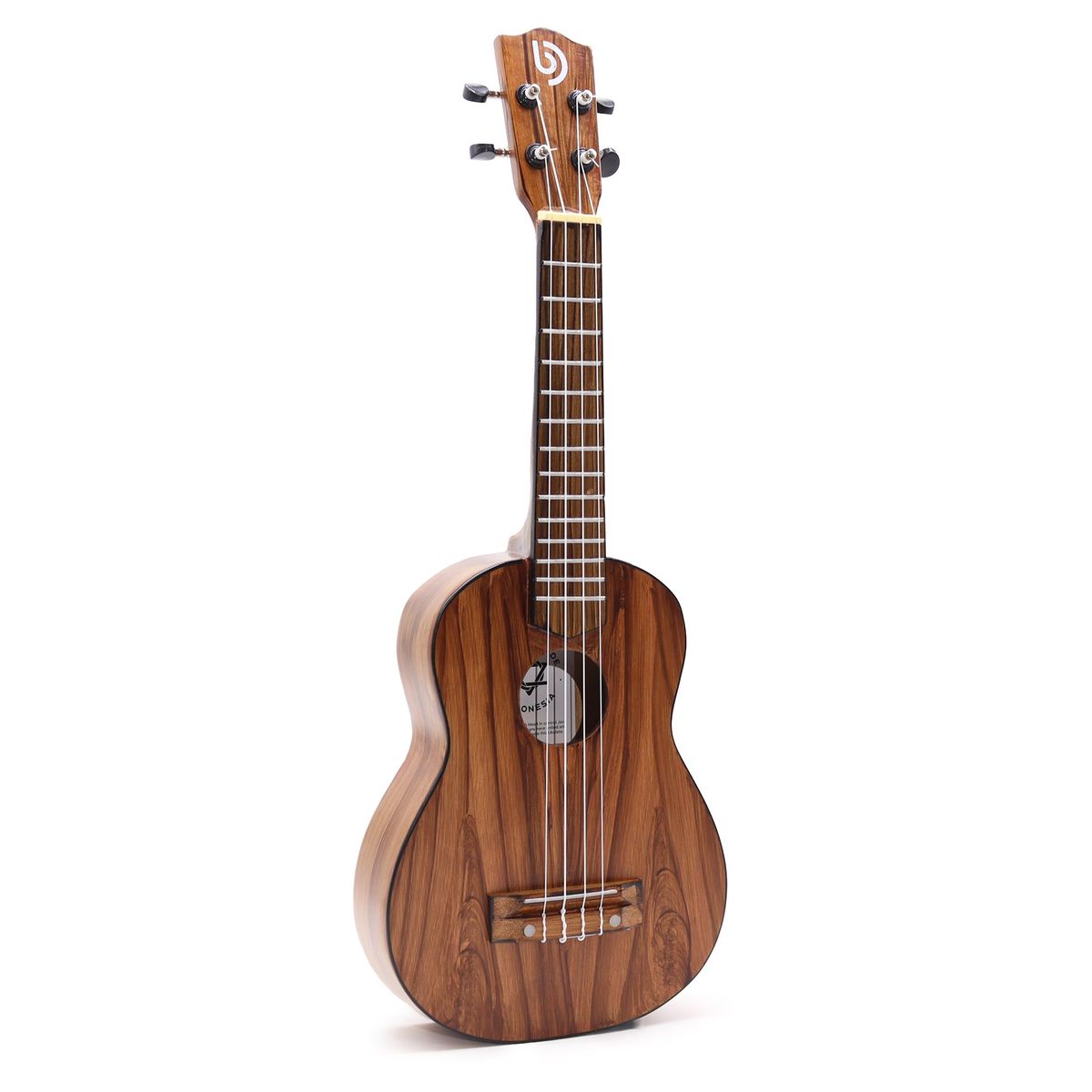 Ukulele artesanal - Acabamento natural clássico (4 cordas)