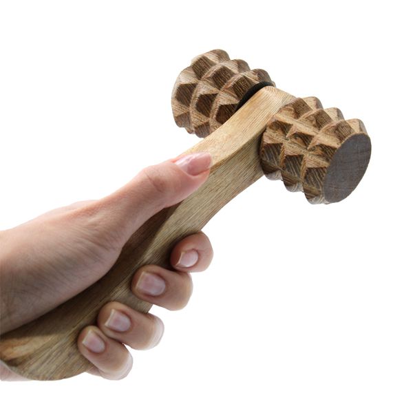 Accessoires Massage Bois- Rouleau Strié