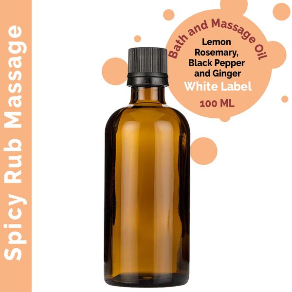 Óleo de Massagem Spicy Rub - 100ml - Sem rótulo
