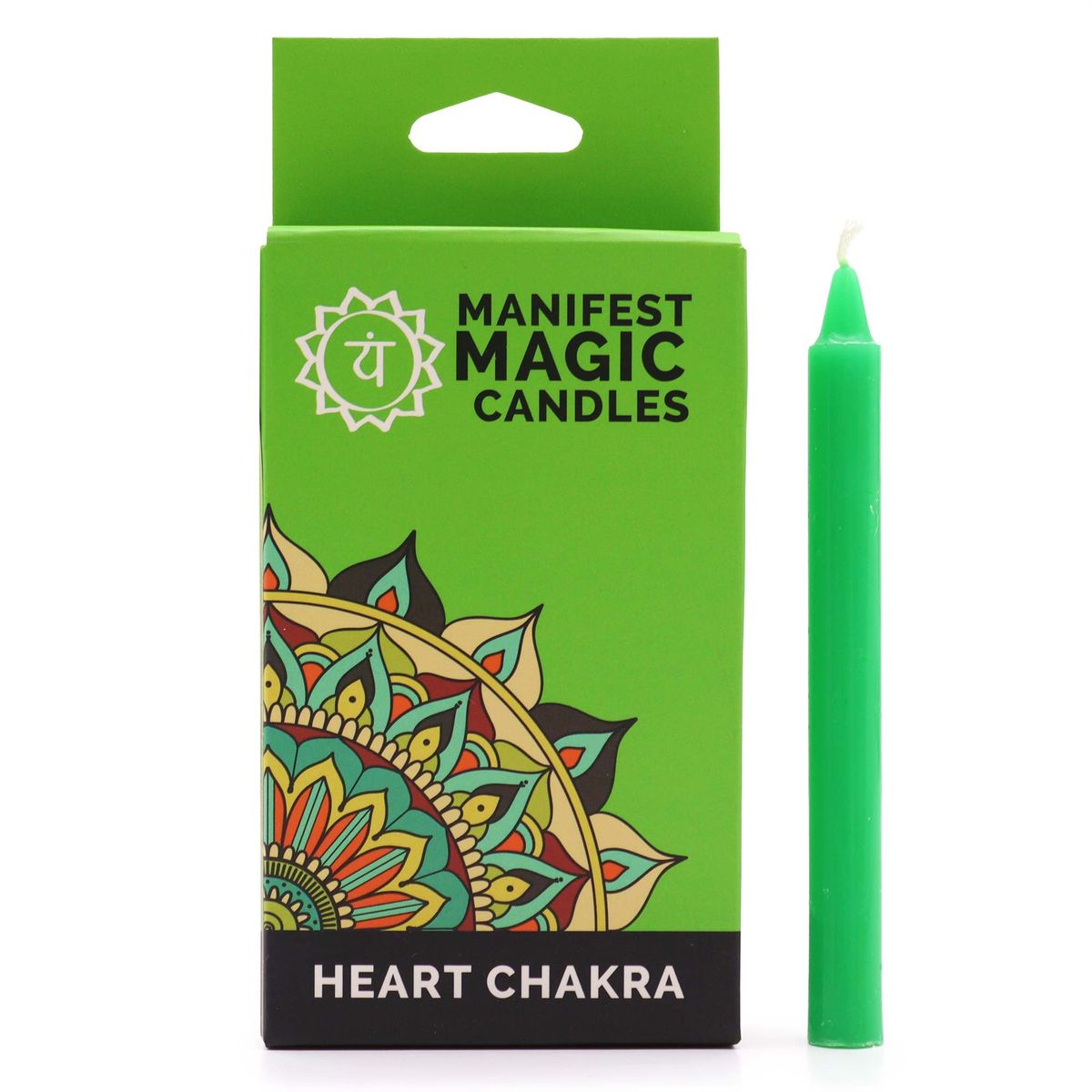 Velas Mágicas Manifest (pacote de 12) - Verdes - Chakra do Coração