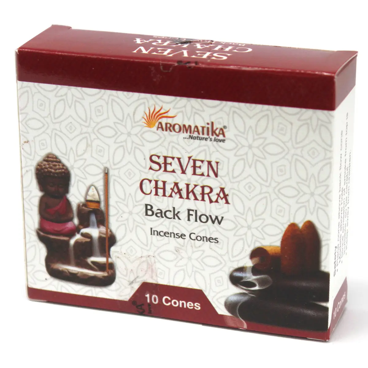 Aromatica Backflow Incense Cones - 7 Charkras — Incense · GlowDuty apothecary