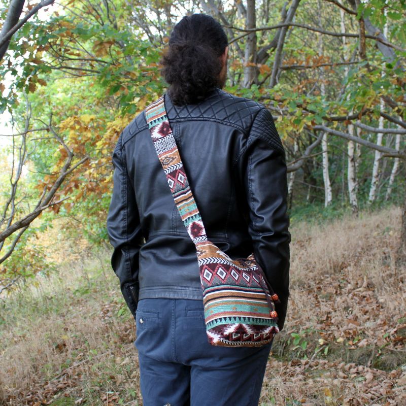 Sac Moyen Jacquard - Chocolat