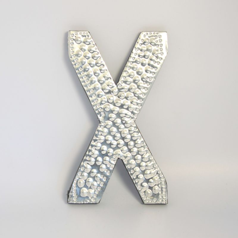 Petites Lettres en Aluminium - X