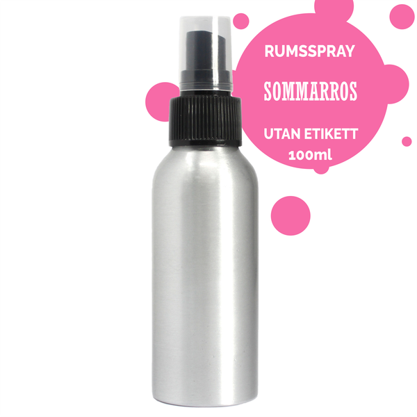 100ml Rumsspray - Sommarros - Utan Etikett