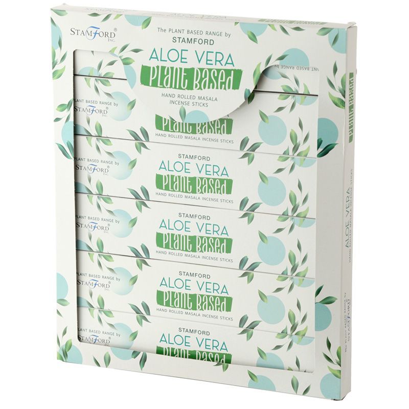 Pack de 6 bâtons d'encens Masala à base de plantes - Aloe Vera