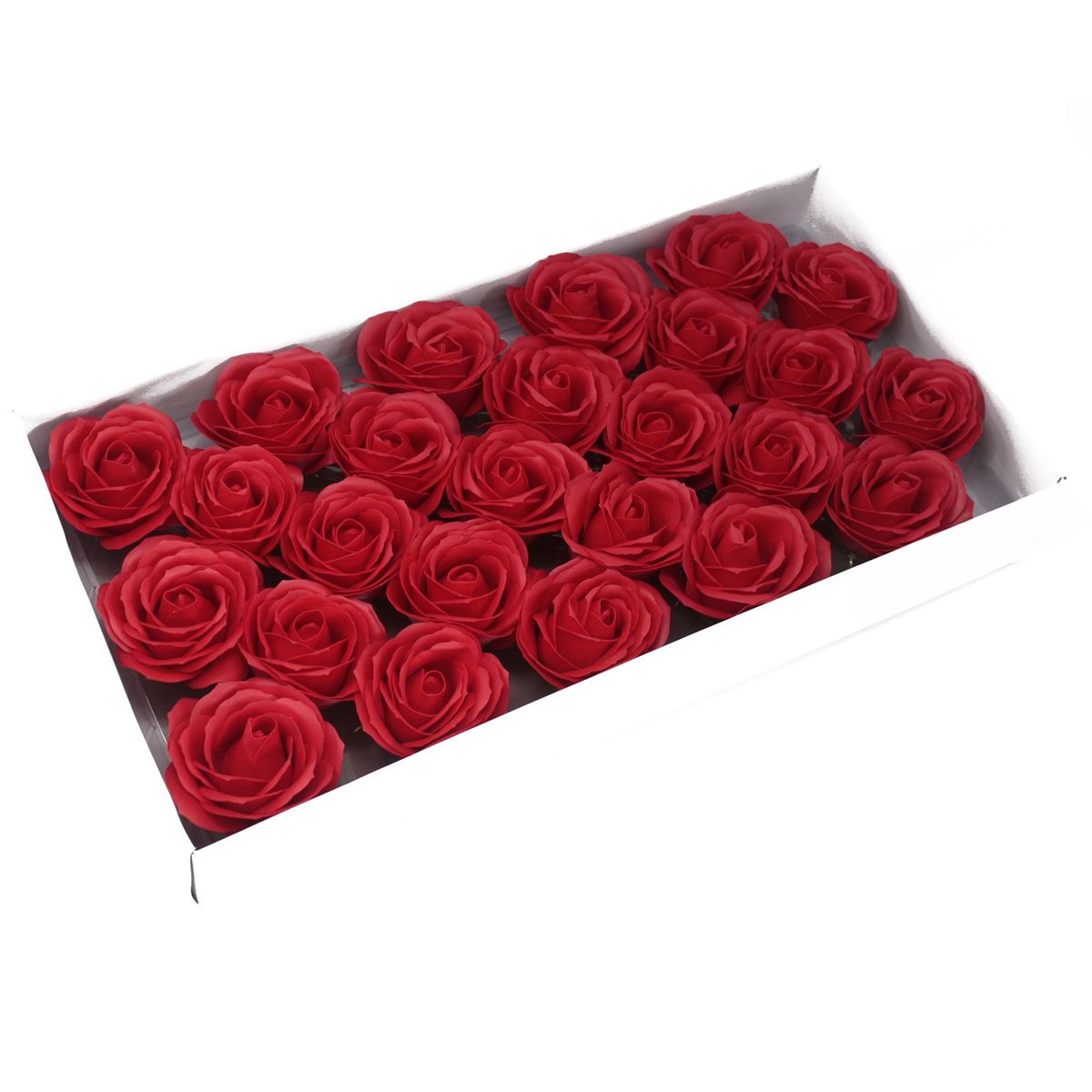 Flor decorativa grande para trabalhos manuais - vermelha