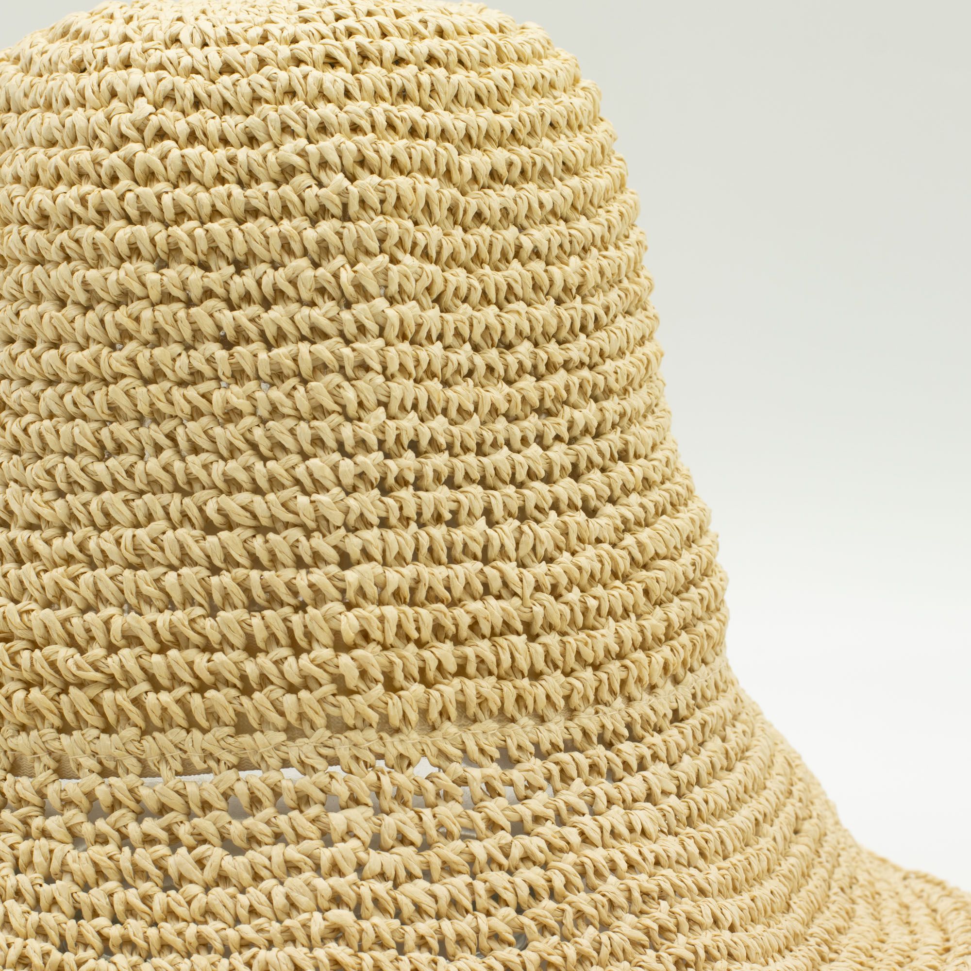 Floppy Straw Sun Hat - Natural Biege