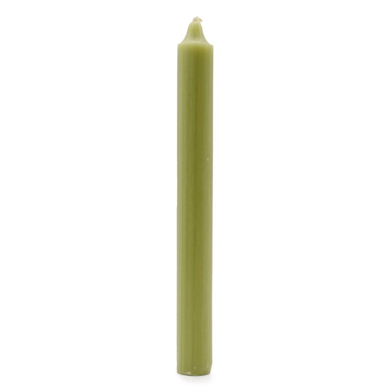 Bulk Solid Colour Dinner Candles - Rustic Olive - Pack of 100