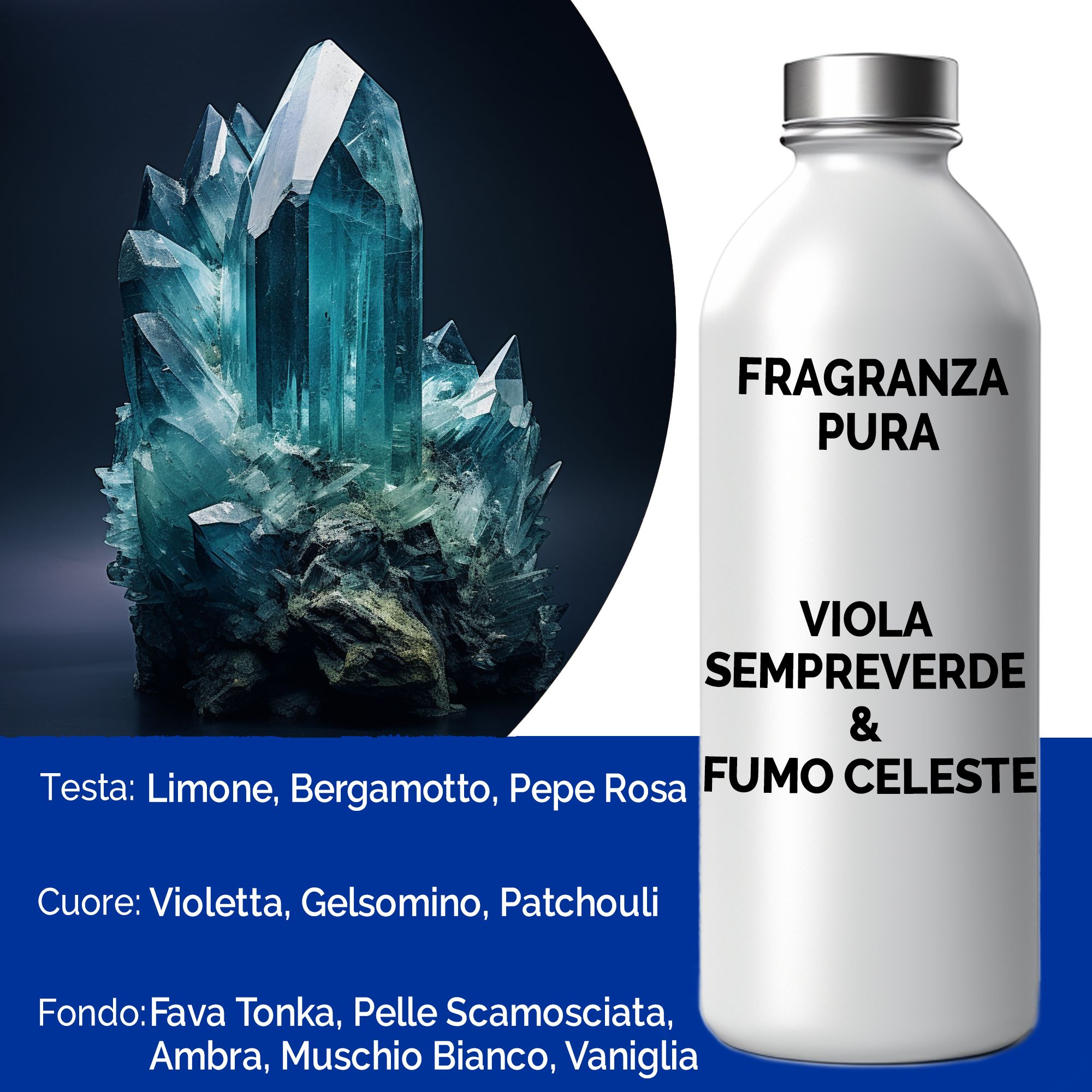 Fragranza Pura 500g - Viola Sempreverde & Fumo Celeste
