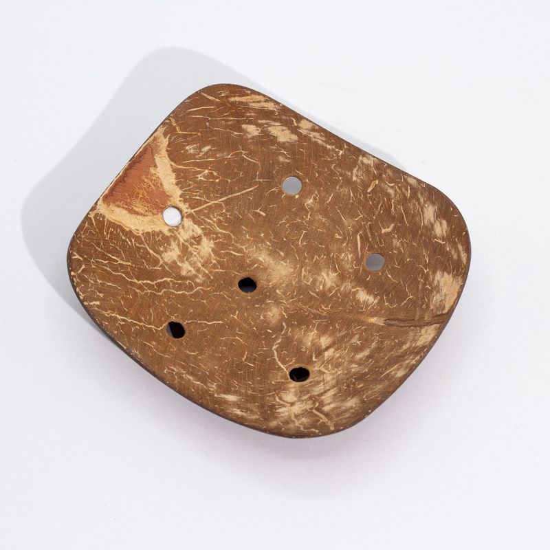 Natural Coconut Soap Dish - Square - 11cm