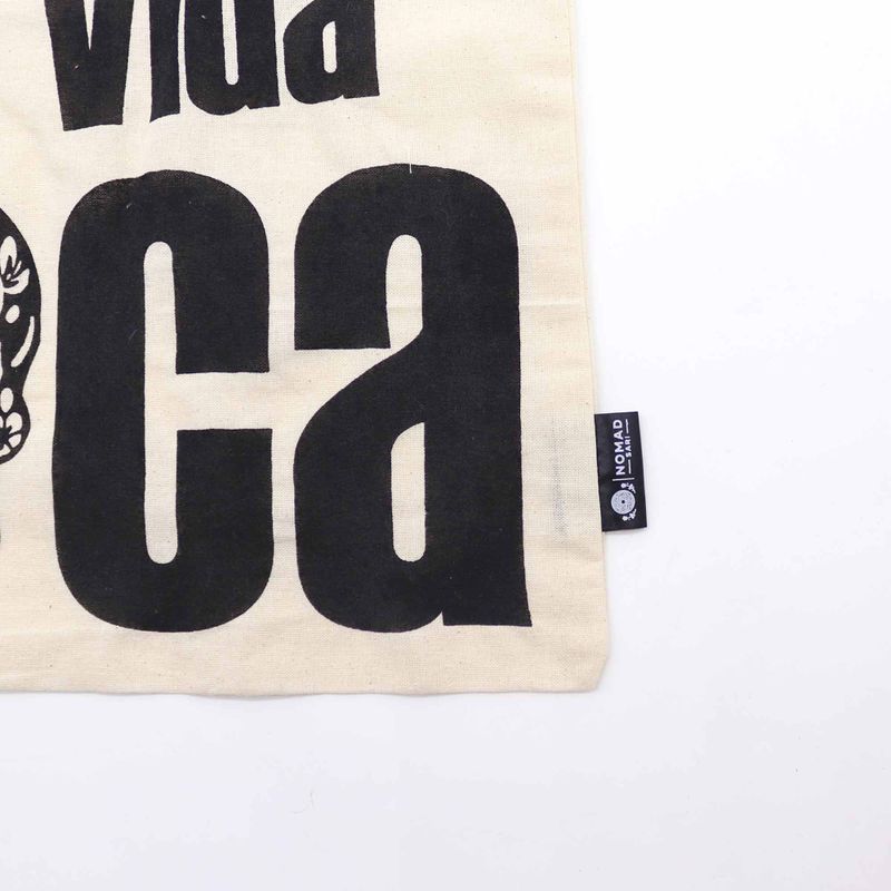Iconic Basic Tote Bag - Mi Vida Loca - (40x36cm) - Natural 4oz