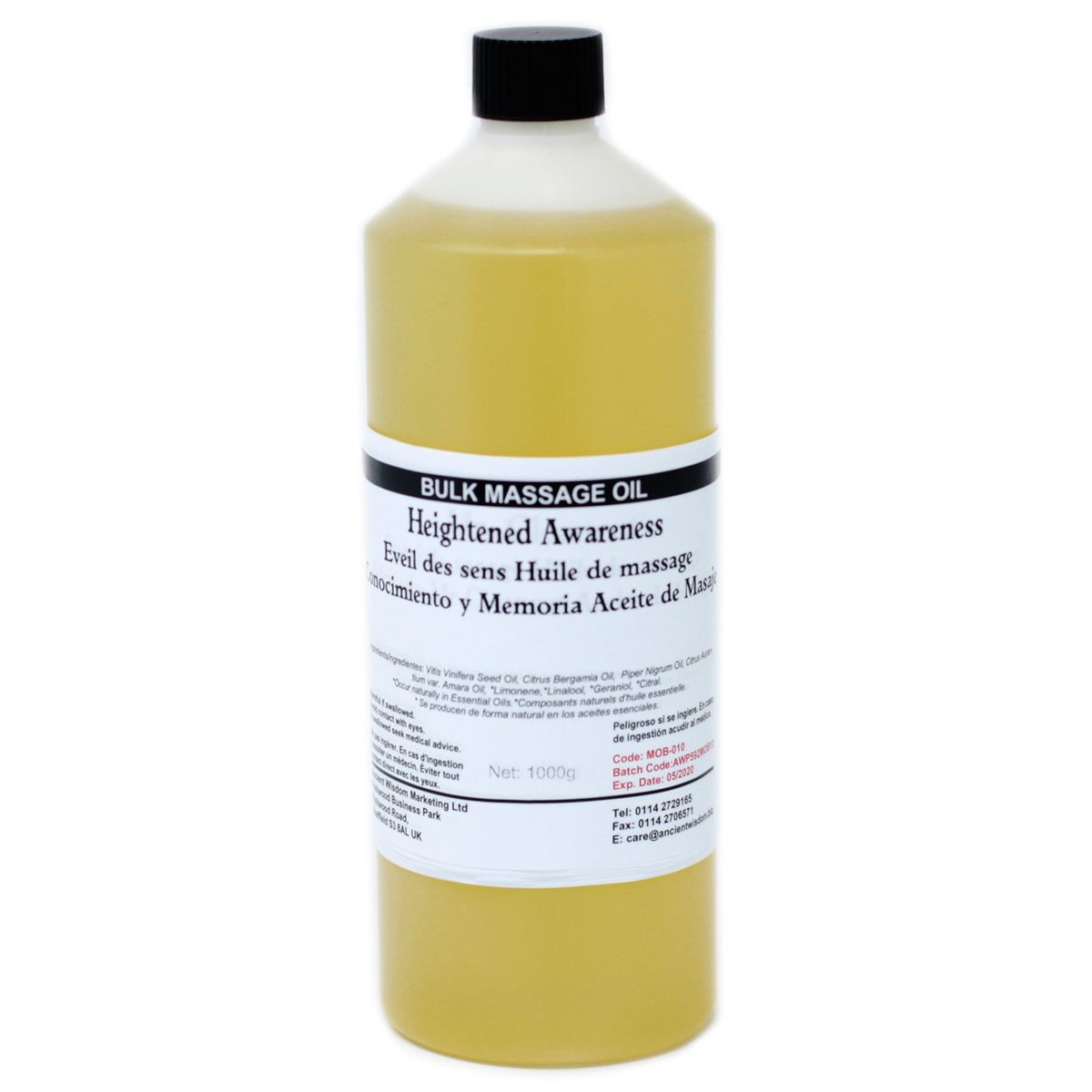 Óleo de Massagem 1 kg - Conhecimento e Memória