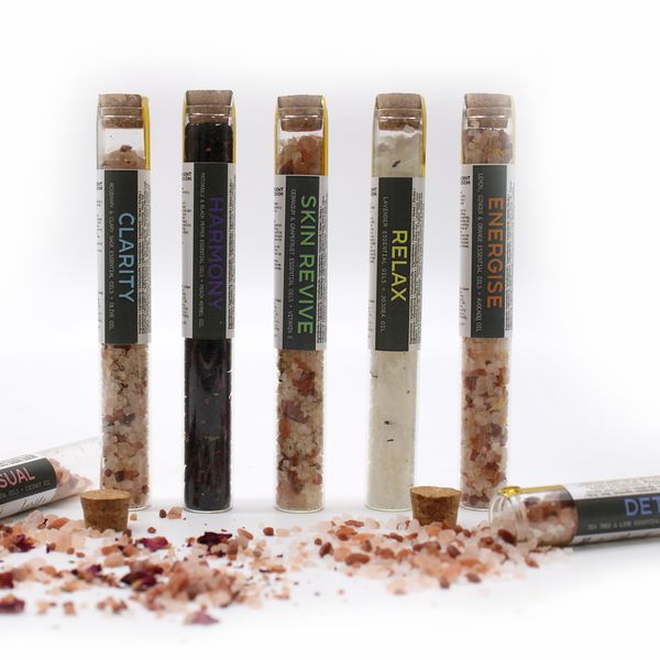 Sels de Bain en Flacons - Coffret Cadeau de 7