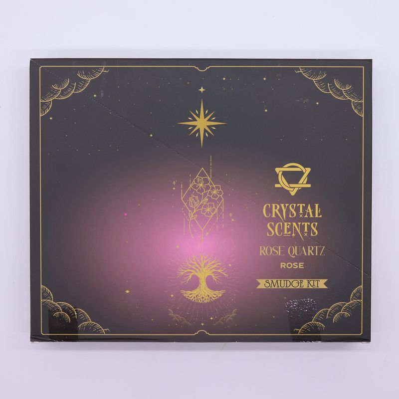 Encens & Cristaux Quartz Rose - Coffret Rose