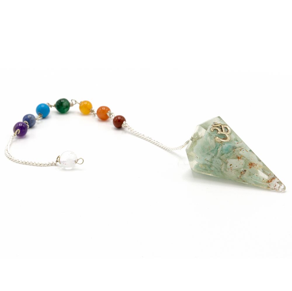 Pêndulo do Chakra do Poder de Orgonita - Om
