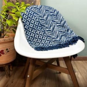 Manta Indigo Hecho a Mano
