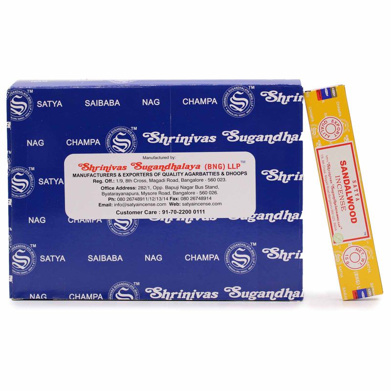 Encens assortis Satya 15g - Présentoir