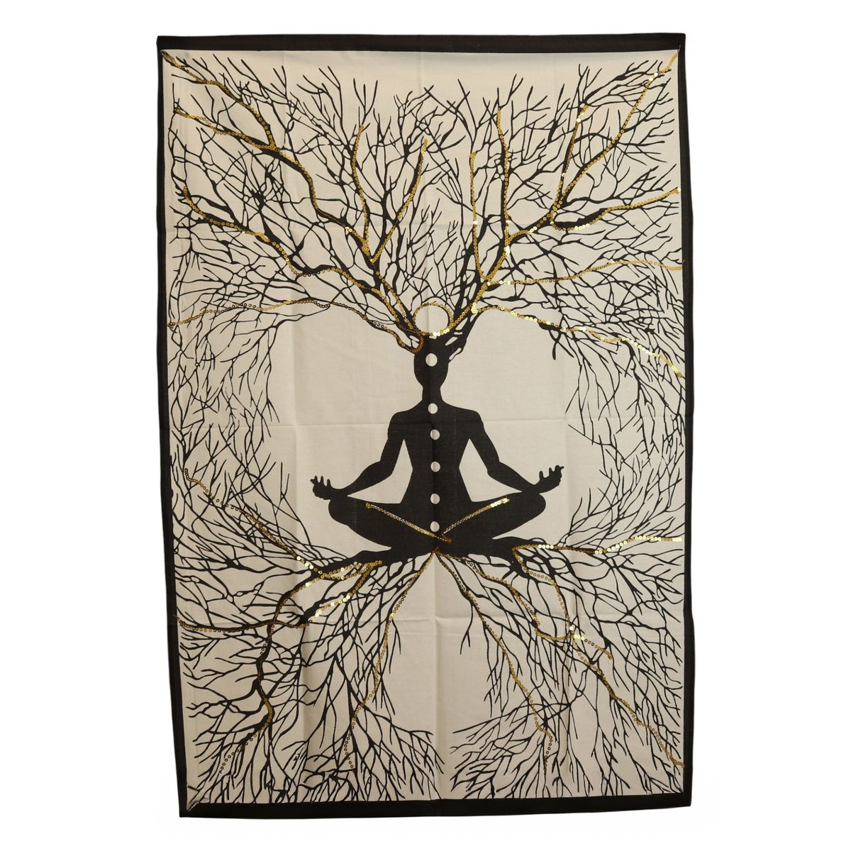 Arte de parede em algodão (70x110 cm) - Ligação Terra-Chakra