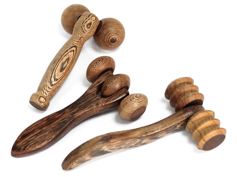 Accessoires Massage Bois- Rouleau sphèrique