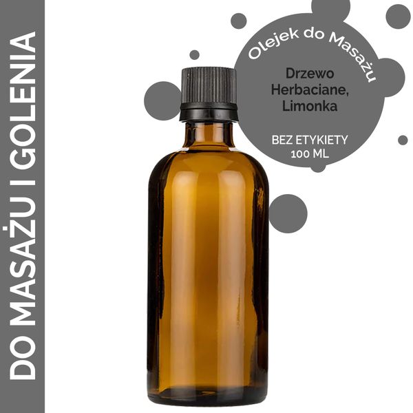 Olejek 100 ml do Masażu i Golenia - BEZ ETYKIETY