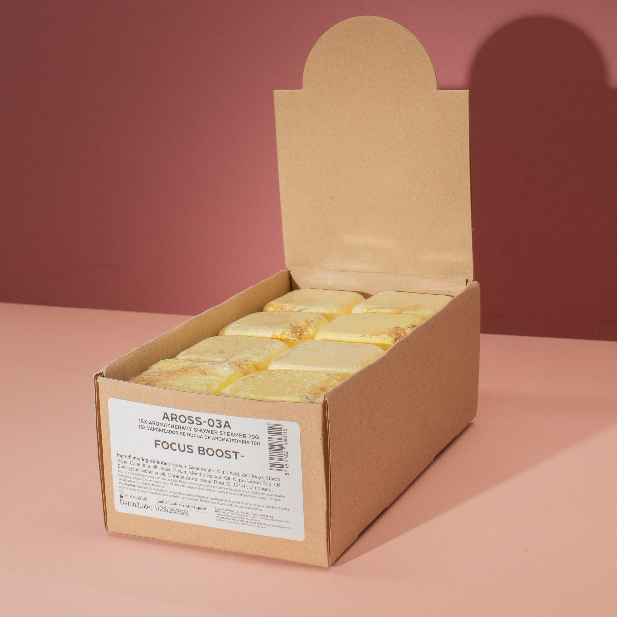 Cuburi cu Aromaterapie Efervescente pentru Duș 70g - Trezirea Simțurilor