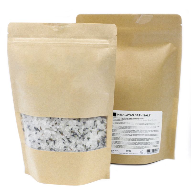 Mistura de sais de banho do Himalaia 165 g - Relax - Etiqueta Branca