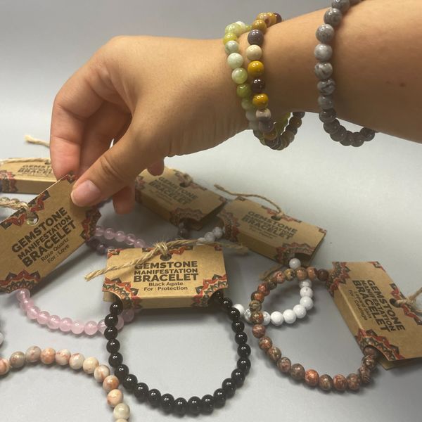 Bracelet de Manifestation en Gemmes - Pack de Démarrage (4 de Chaque)