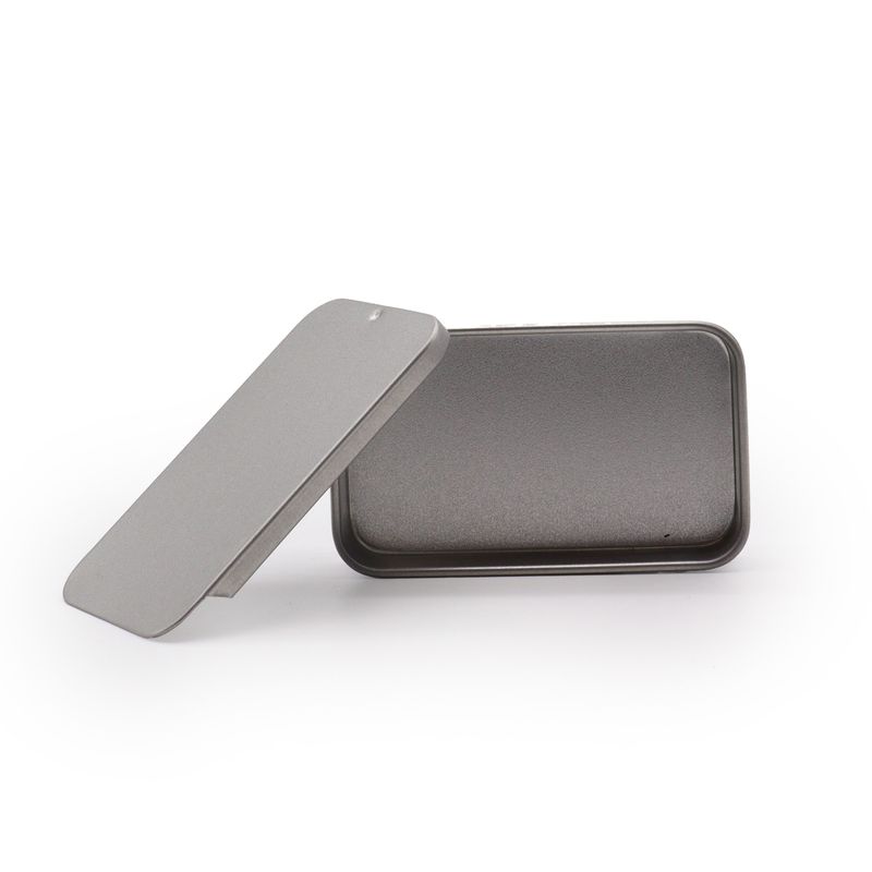 Mini Distributeur en Étain avec Couvercle Coulissant - 15 g (8 x 3,4 x 1,2 cm)