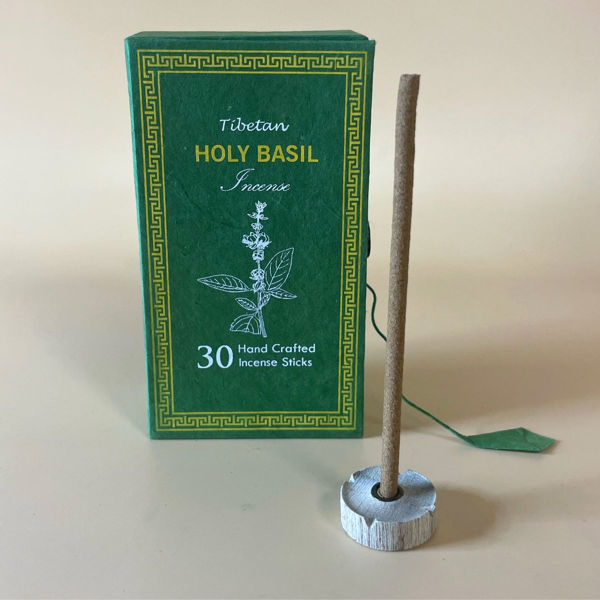 Conjunto de oferta de incenso Himalayan Sugandhit Dhoop - Manjericão Sagrado