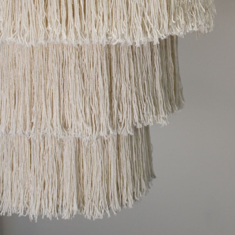 Lustre Doux en Macramé - Naturel