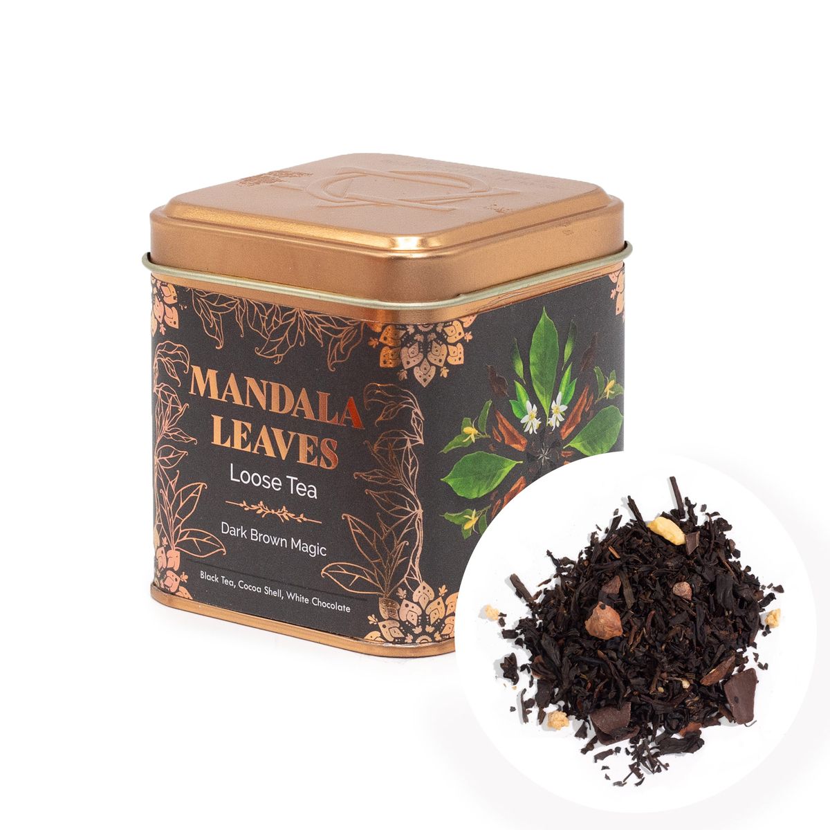 Chá Artesanal Magia Castanho Escuro - Lata de 50 g