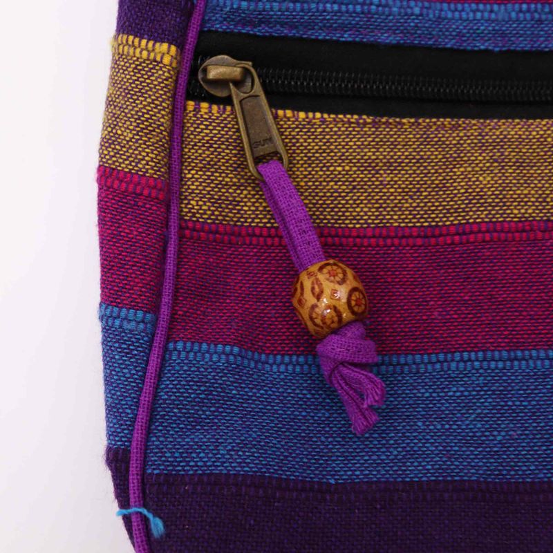 Lrg Sac à bandoulière Népal (Sangle réglable) - Fleurs sauvages