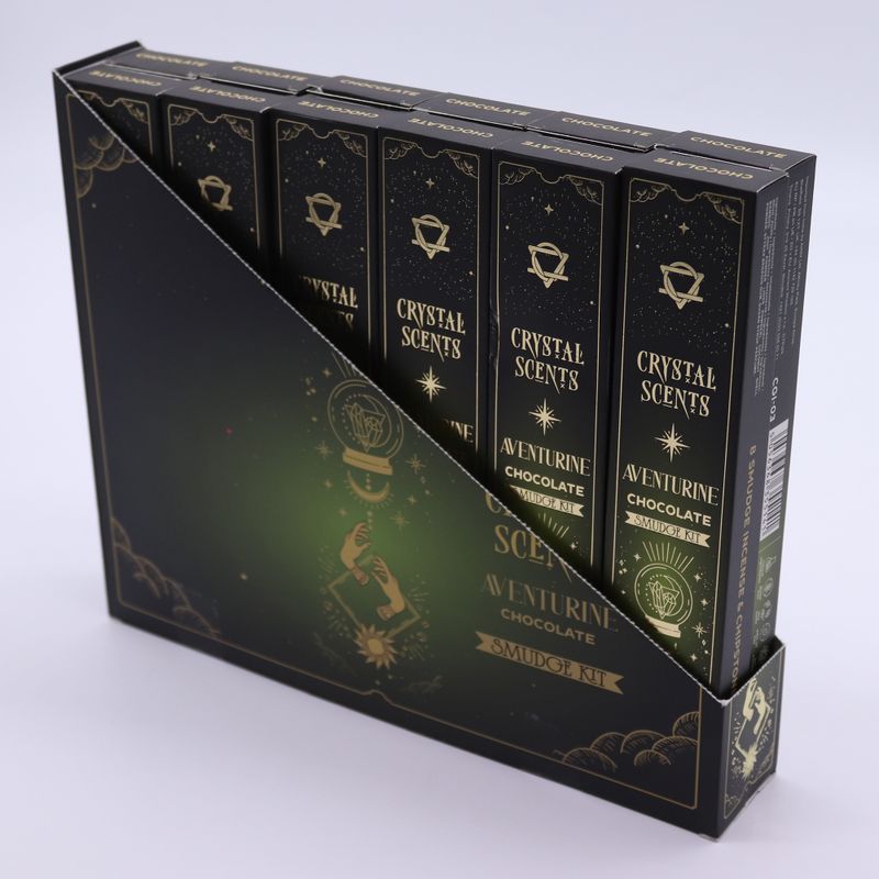 Encens & Cristaux Aventurine - Coffret Chocolat