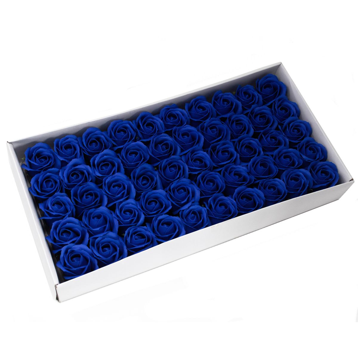 Flor decorativa para trabalhos manuais, tamanho médio - azul royal