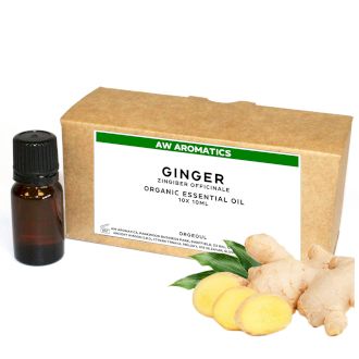 Huile Essentielle Bio Gingembre  10ml - Sans étiquette
