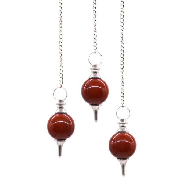 Pêndulos de esfera - Vermelho Jasper