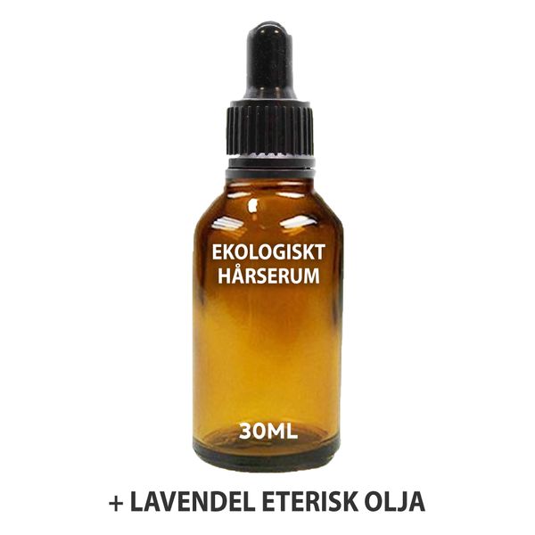 Ekologiskt Hårserum Utan Etikett 30ml - Lavendel