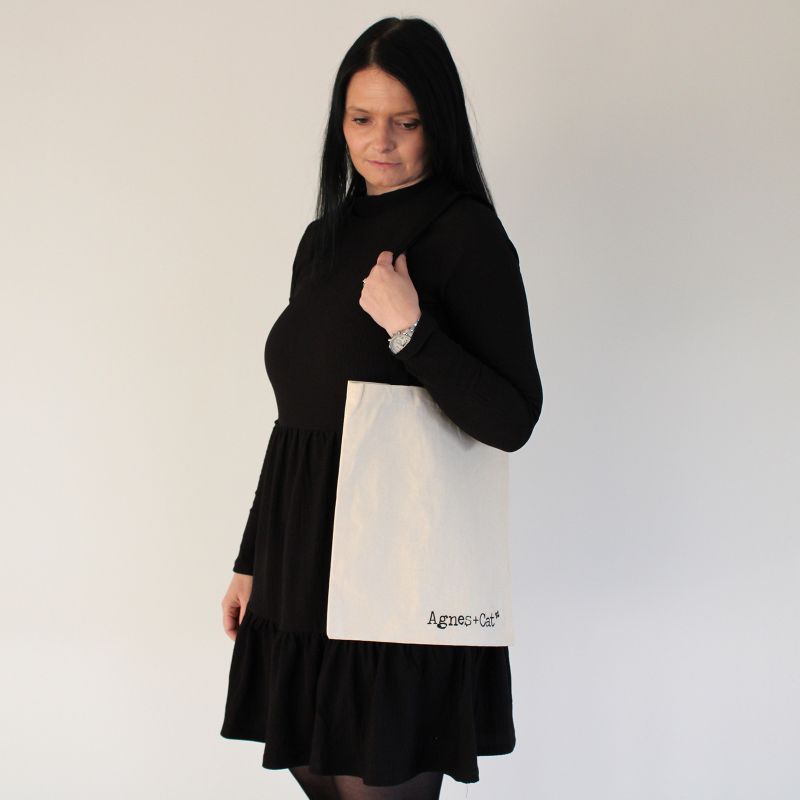 Sac en coton Agnes and Cat 6oz - 35x30 cm - Agnes+Cat
