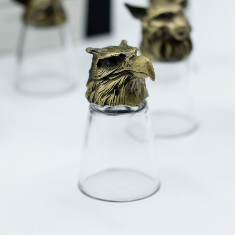 Gift Set of 12 Bottom Up Shot Glasses (25ml) - Forest & Mystical Creatures