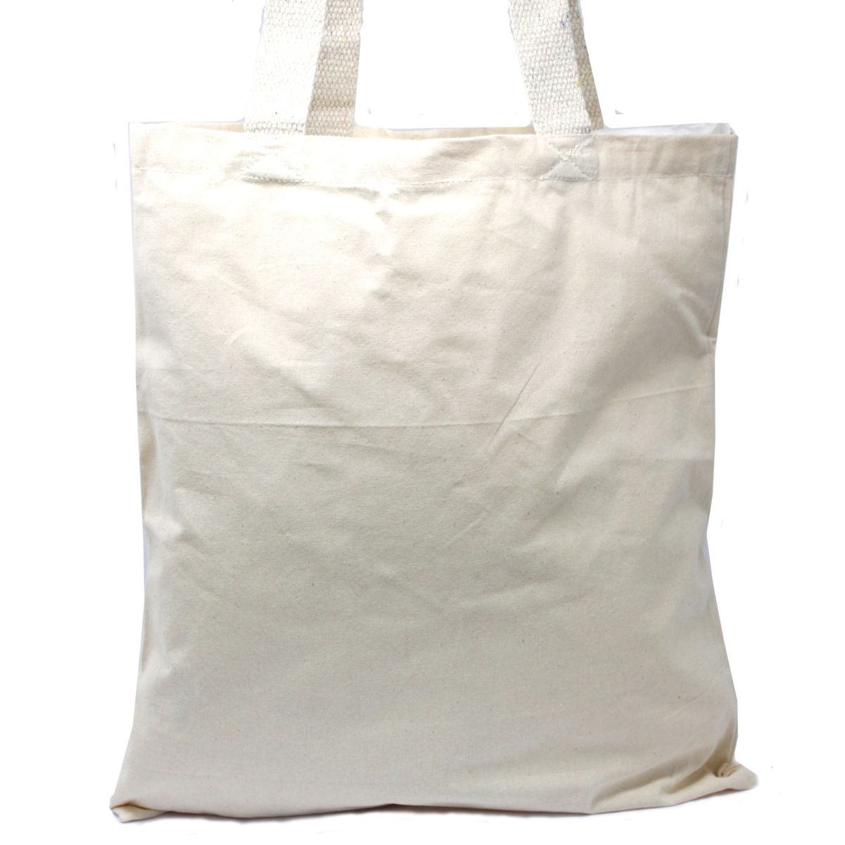 Bolsa de algodão natural grande 38x42 cm