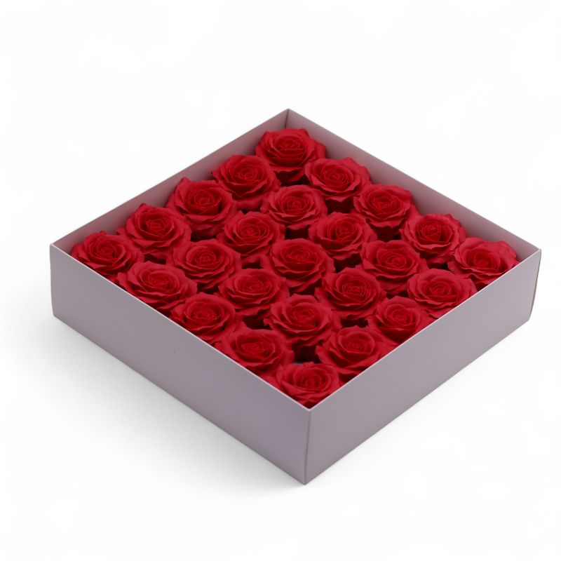 Tvålblommor till Hantverk - (5-lager) Romantisk Ros - Röd