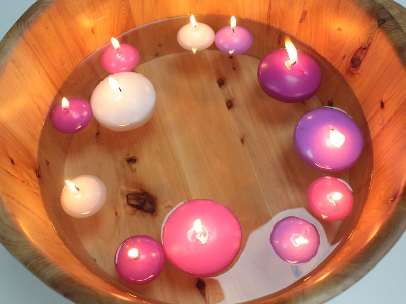 Small Floating Candles - Lavender