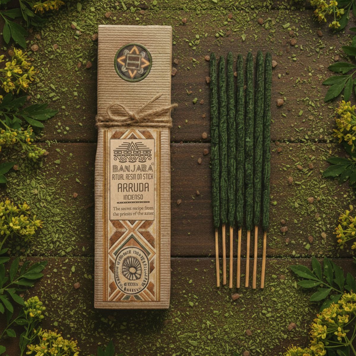 Resina ritual em bastão - Arruda