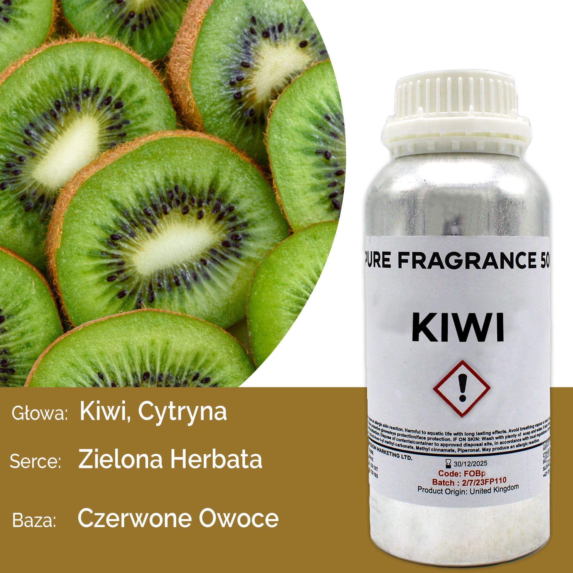 Olejek Zapachowy Czysty 500 ml - Kiwi