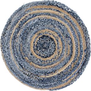Round Jute and Recycled Cotton Rugs