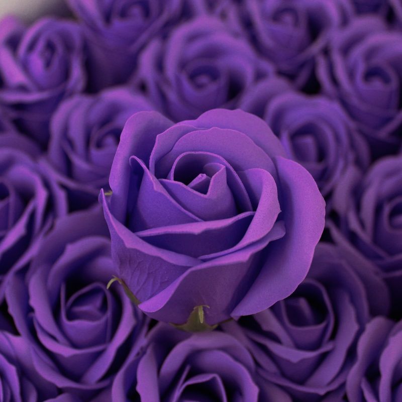 Roses de Savon  pour Bouquet- M/Améthyste