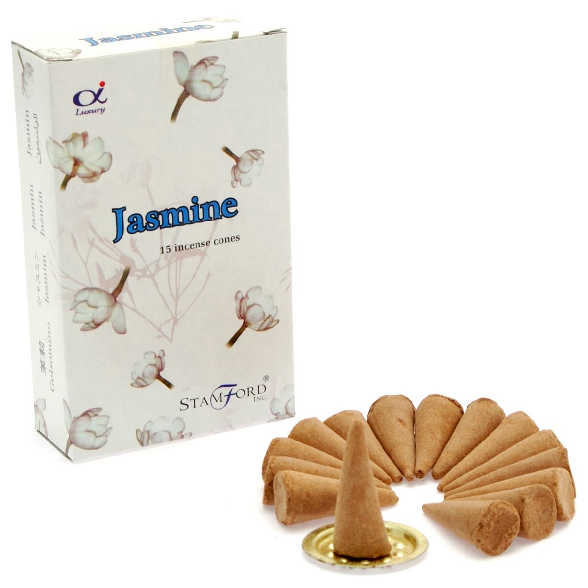 Conos de incenso de jasmim