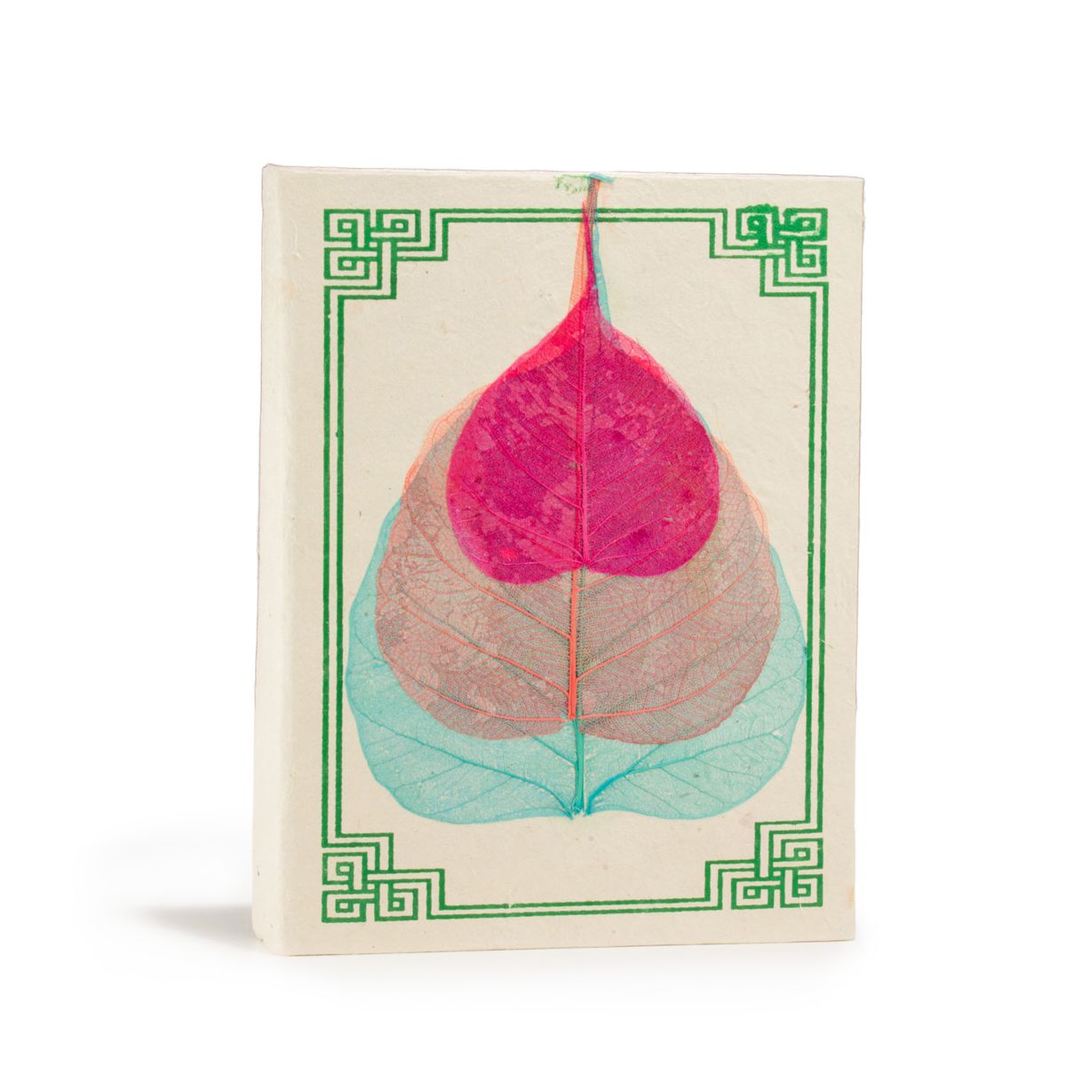 Caderno grande de folhas de Bodhi Lokta Médio (15x12 cm) - 45 folhas (variadas)