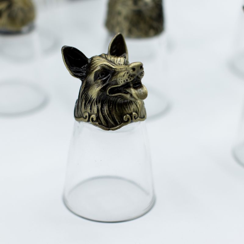 Gift Set of 12 Bottom Up Shot Glasses (25ml) - Forest & Mystical Creatures